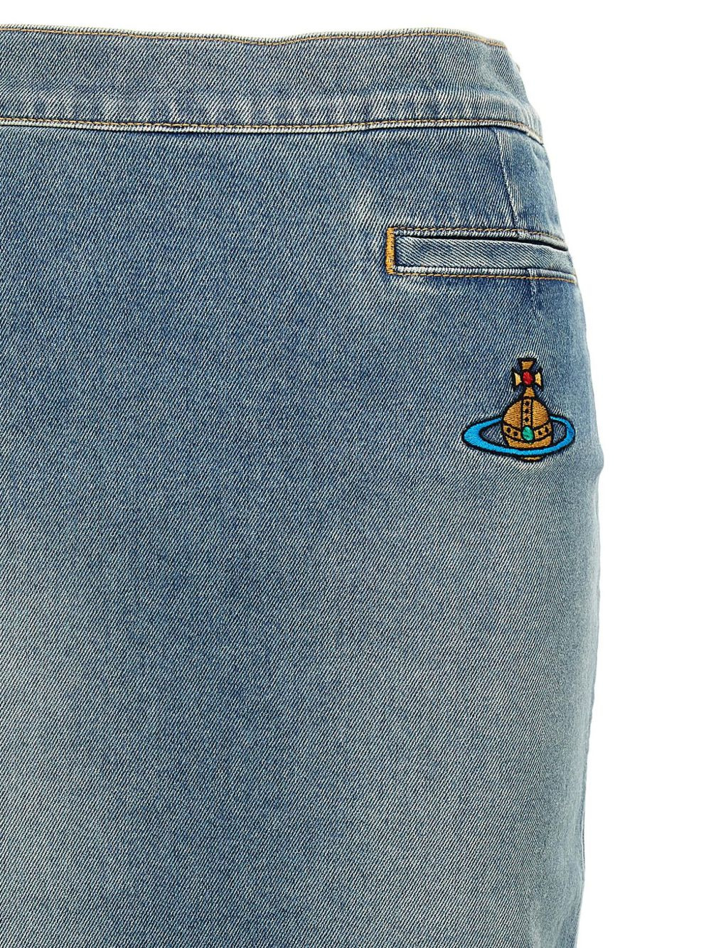 Orb logo embroidery skirt - 3