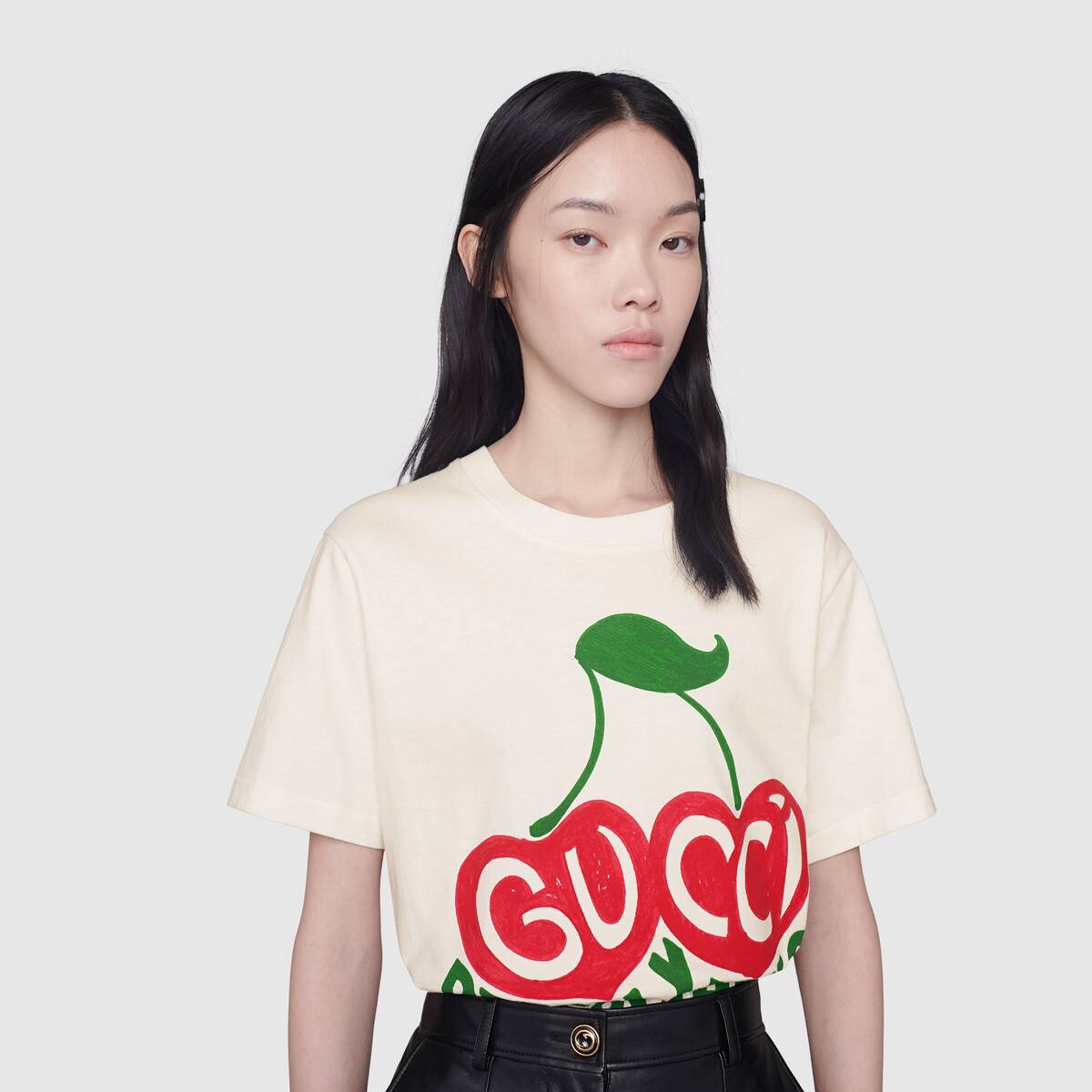 Gucci "Beverly Hills" cherry print T-shirt - 5