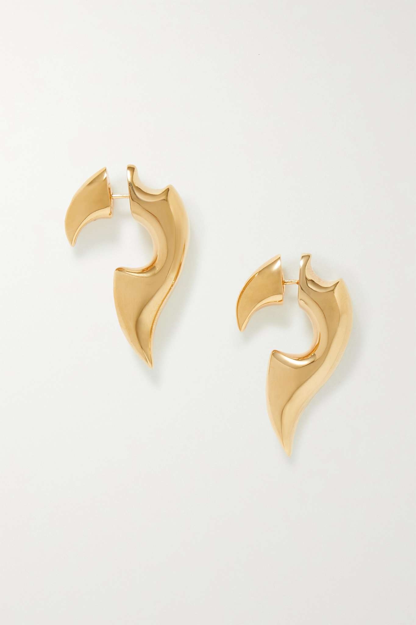 Gold vermeil earrings - 1