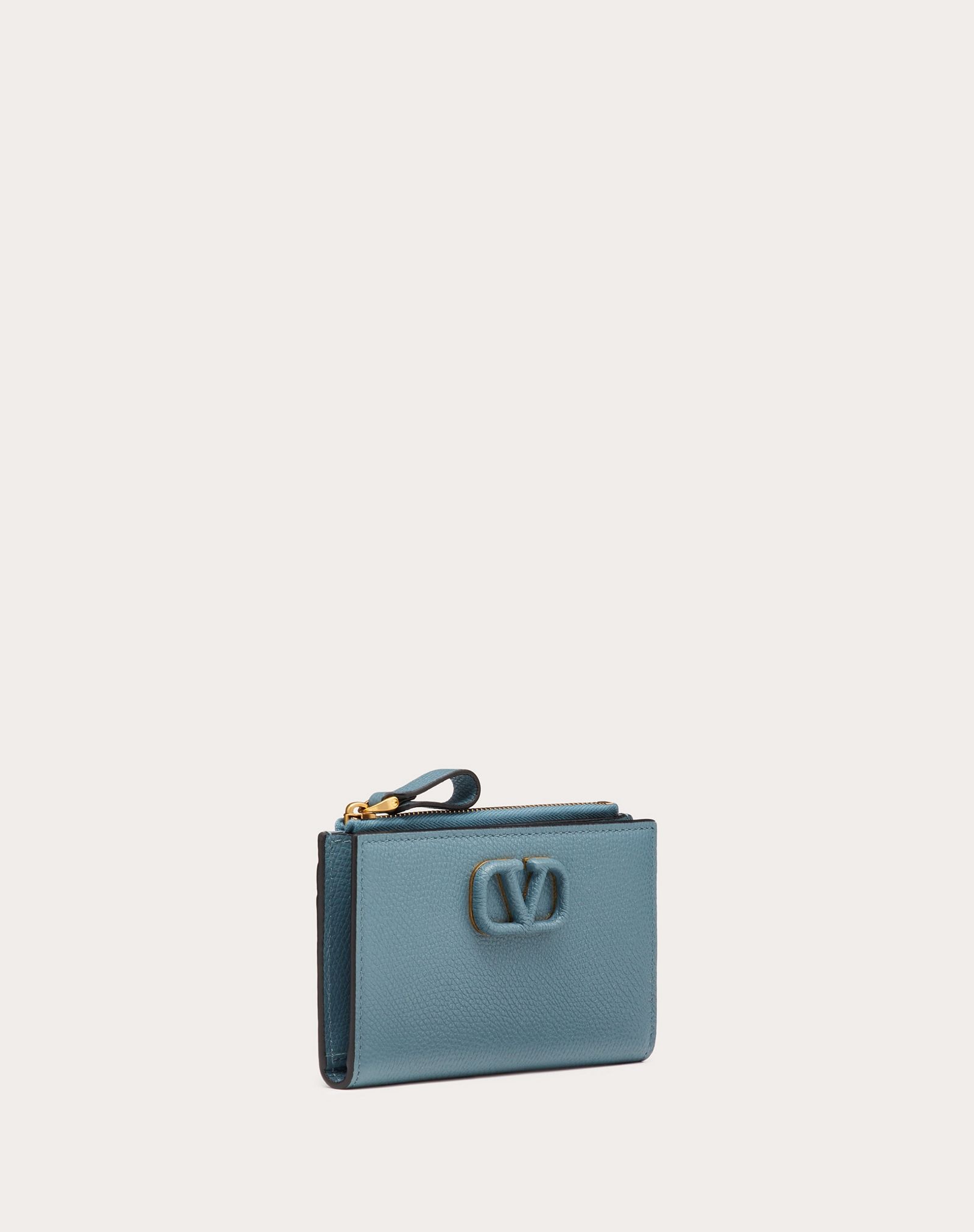 VSLING GRAINY CALFSKIN CARDHOLDER WITH ZIPPER - 4