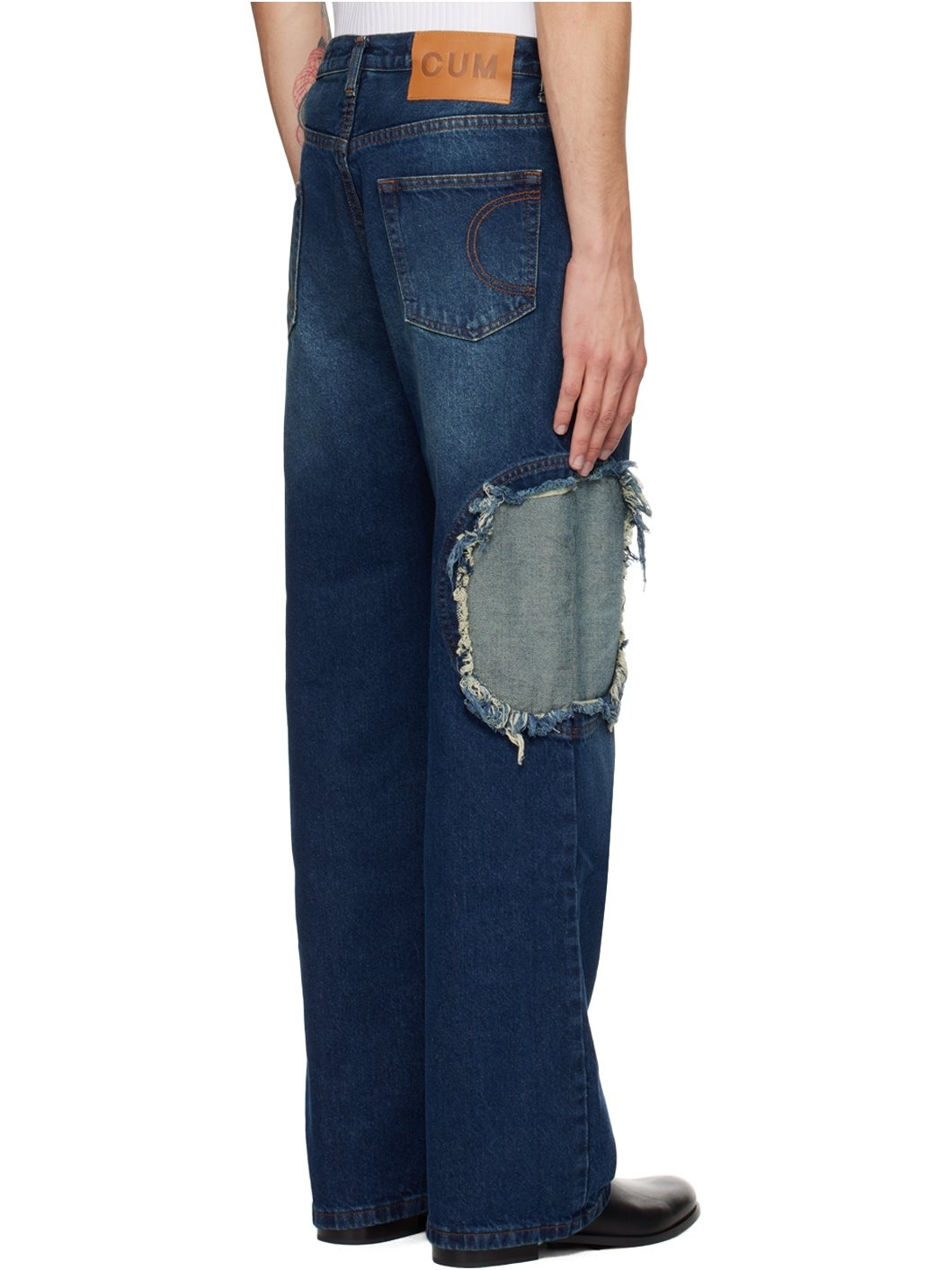 Blue Circle Window Jeans - 3
