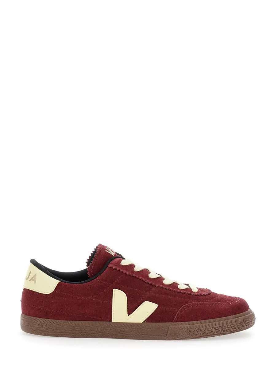 Veja 'Panenka' Bordeaux Low Top Sneakers With Logo Patch On The Side And Contrasting Heel With Logo - 1