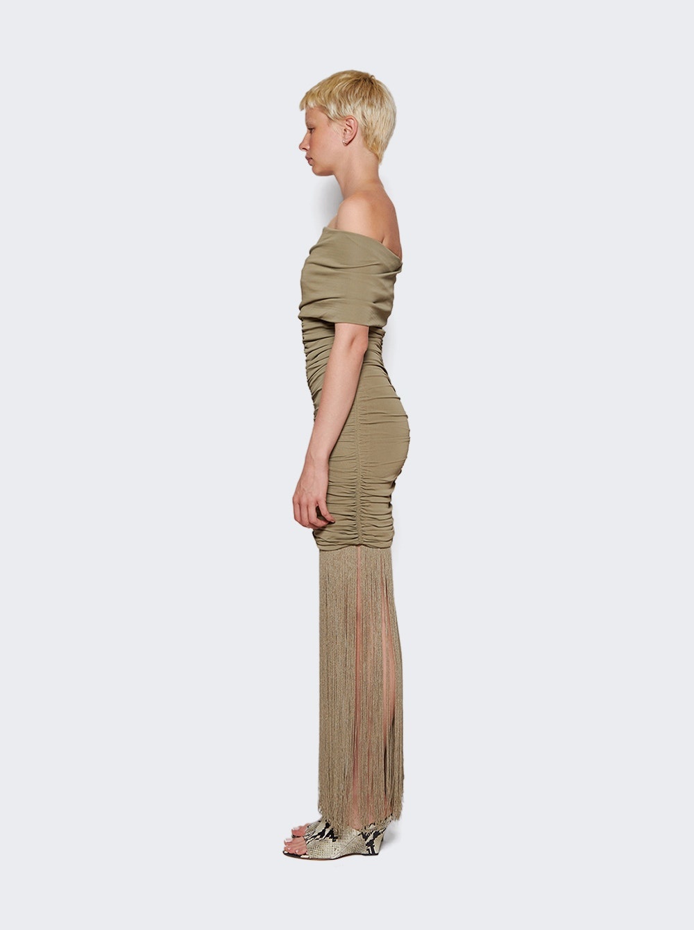 Jacinta Dress Olive - 4