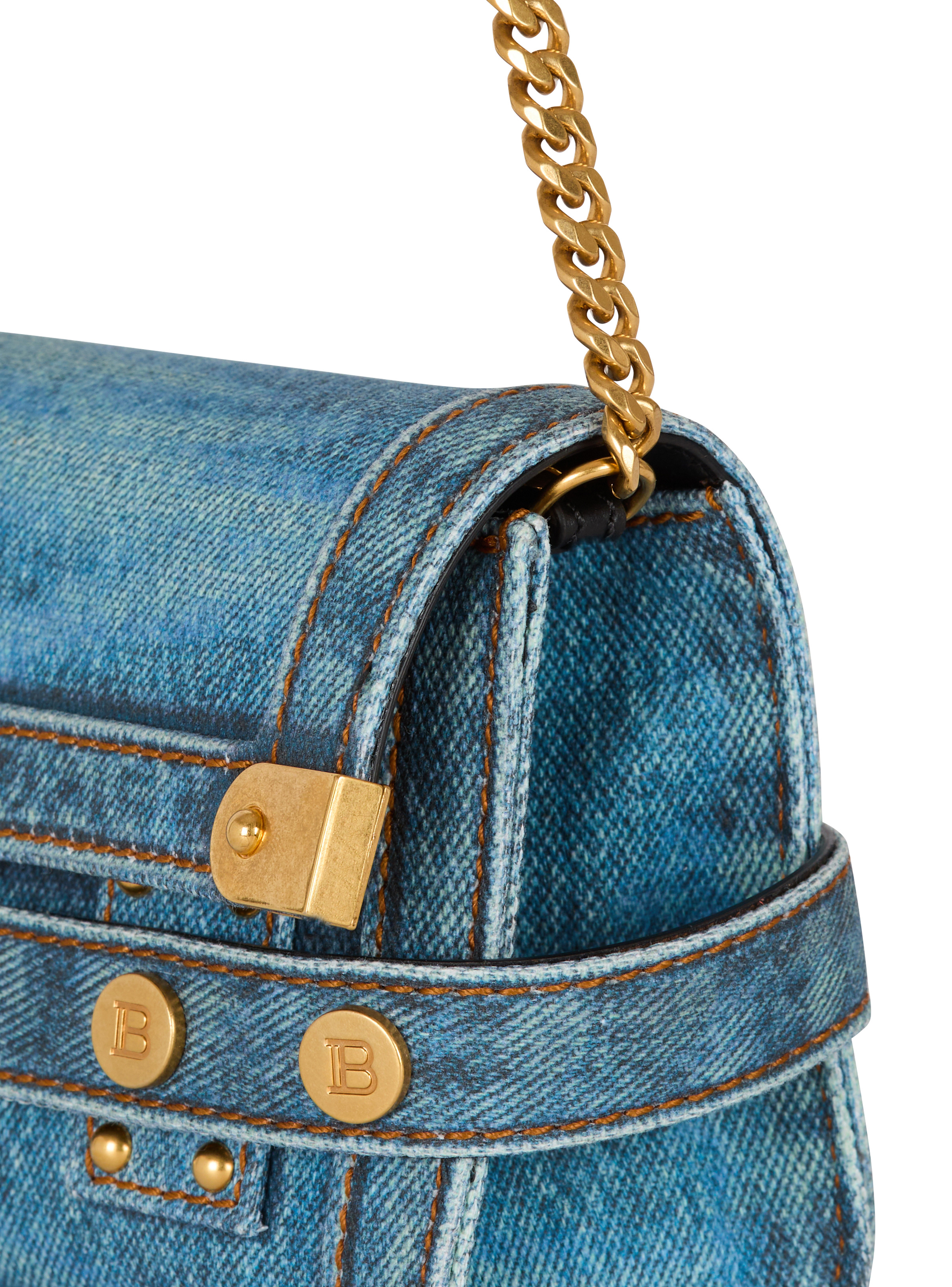 B-Buzz Pouch 23 in denim print canvas - 5