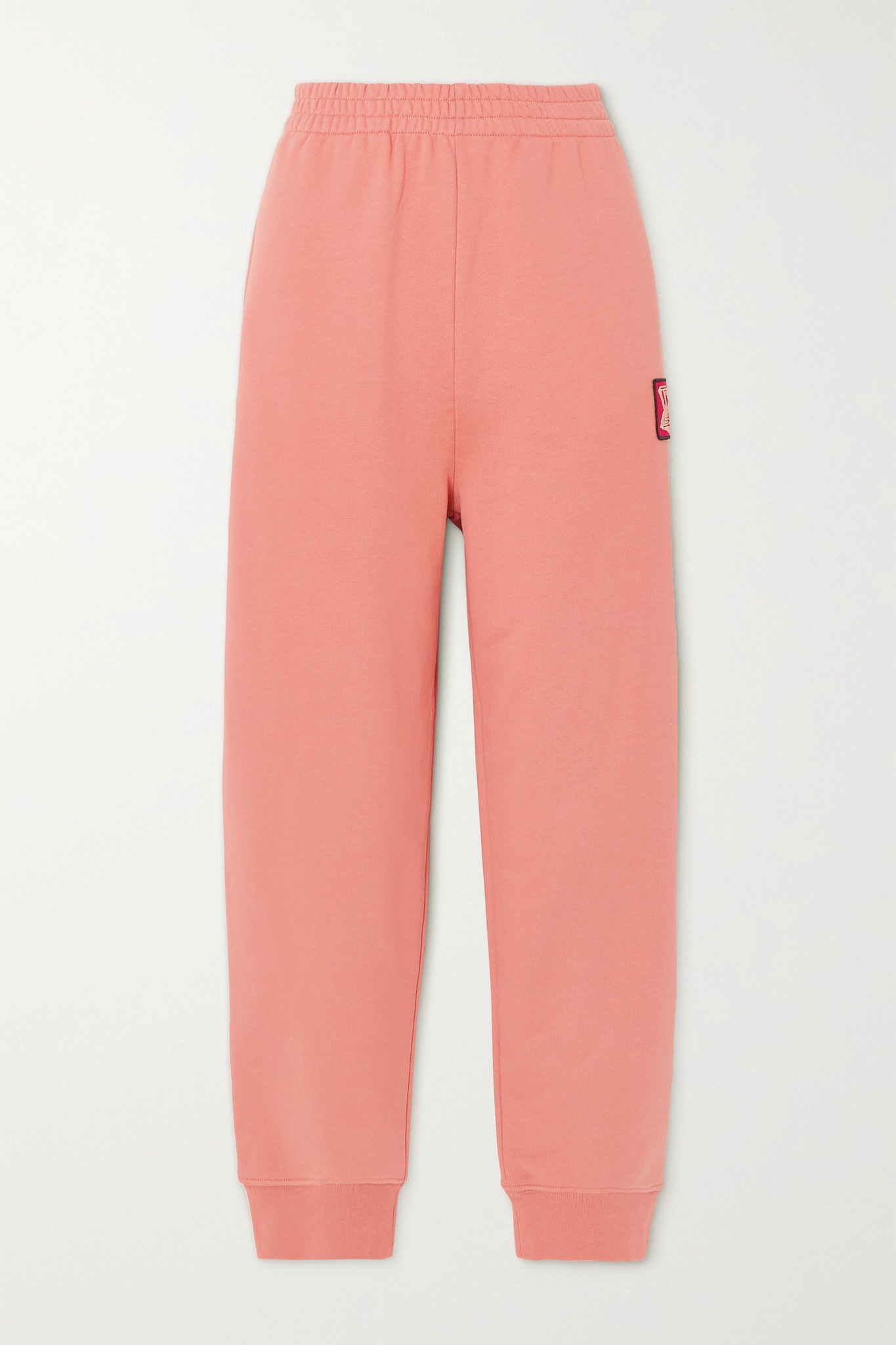 In Dust appliquéd cotton-jersey track pants - 1