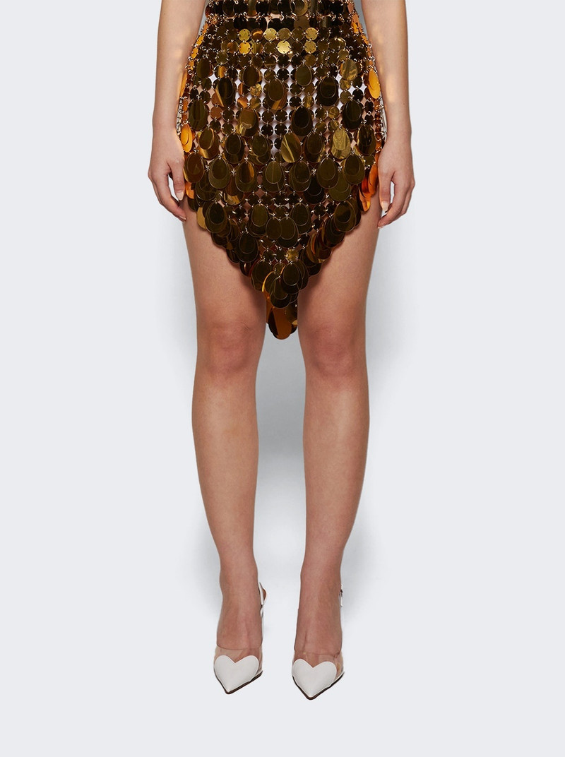 rabanne Sparkle Assembly Skirt Gold outlook