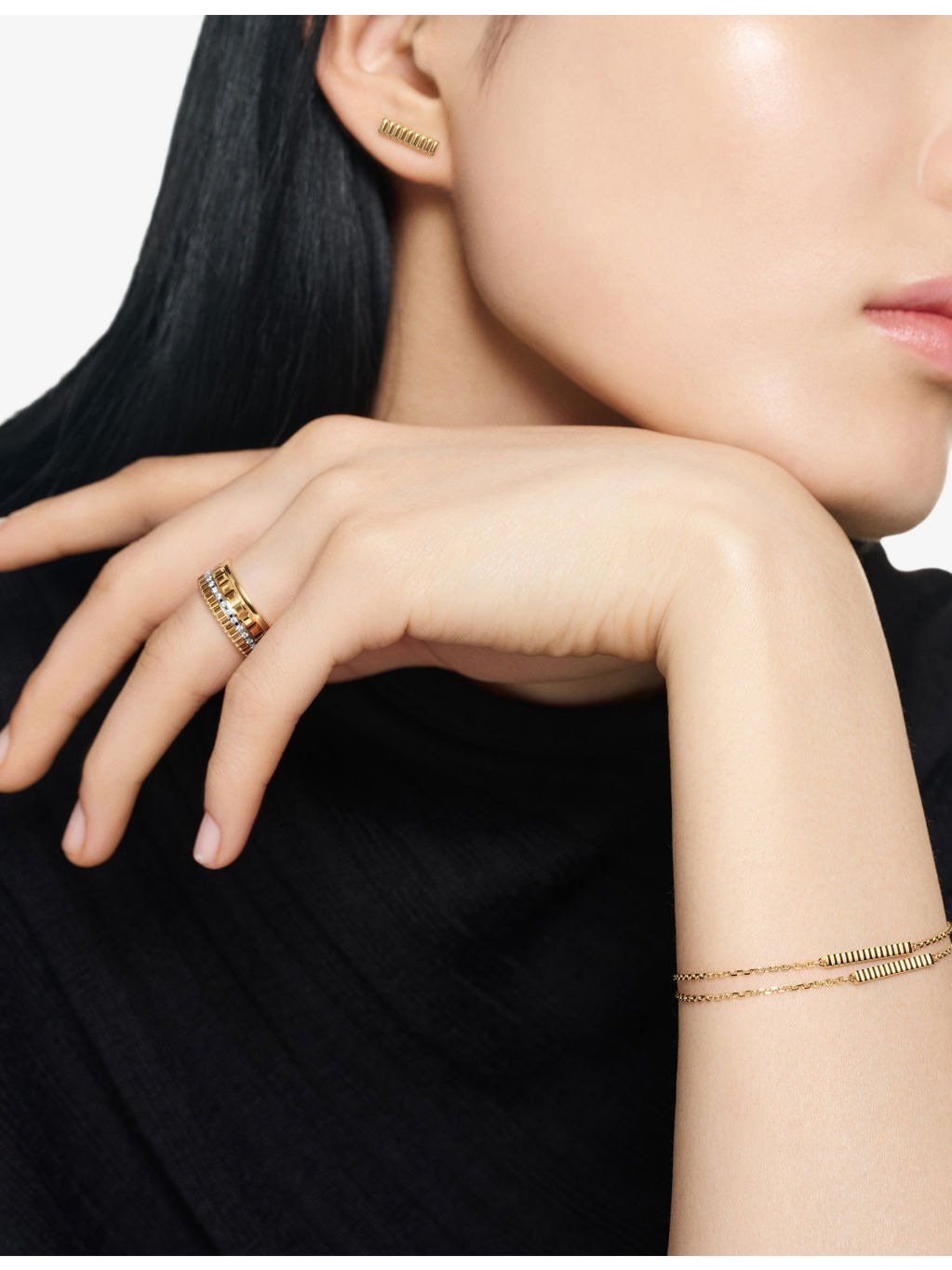 Quatre Grosgrain 18ct Yellow-Gold Bracelet - 2