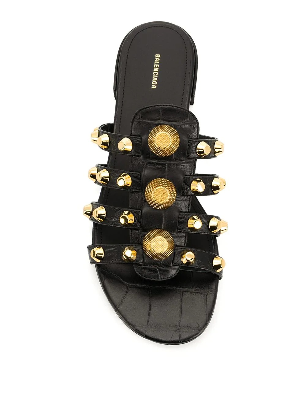 studded flat sandals - 4