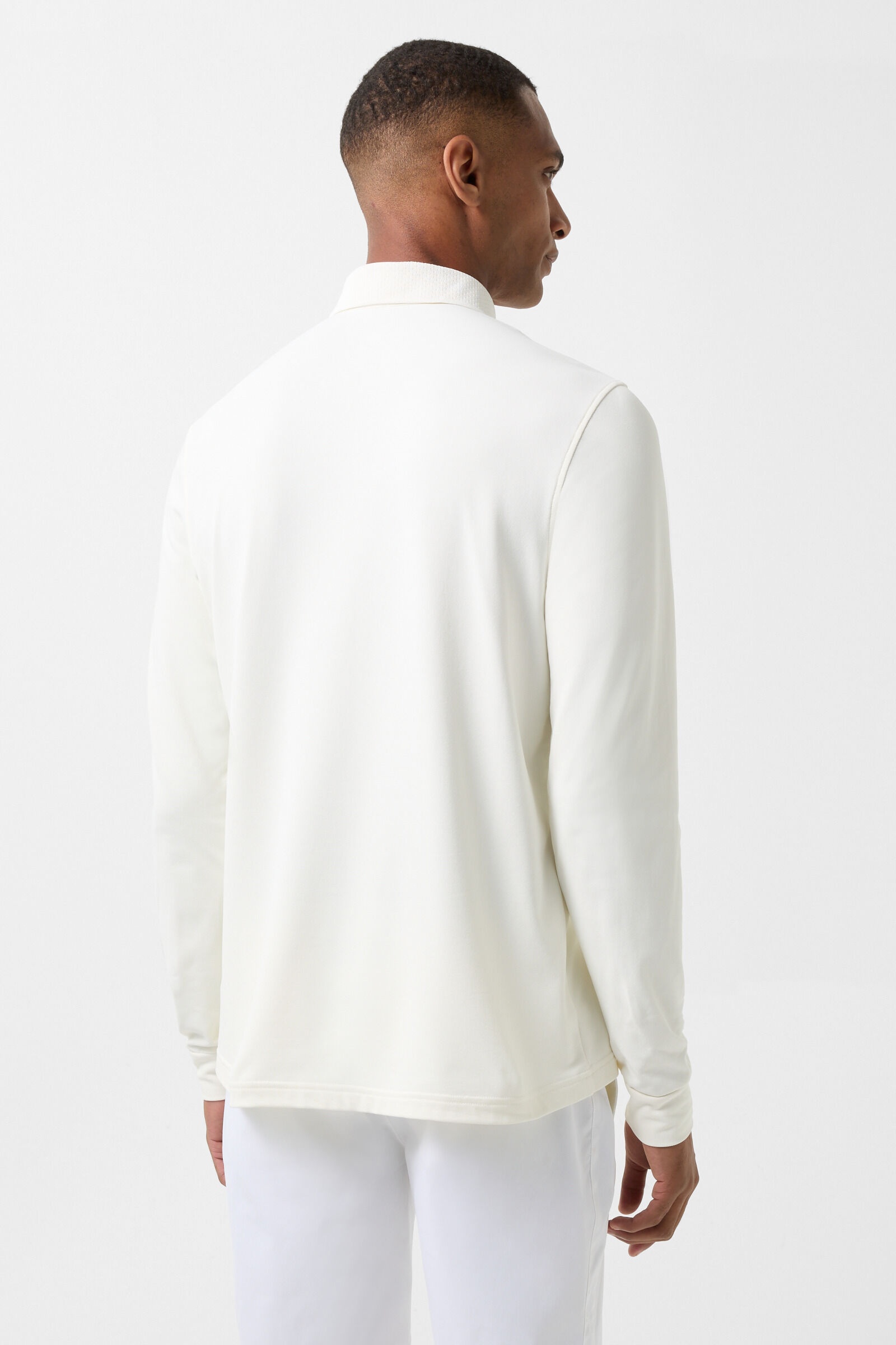 Gustavo Functional longsleeve polo shirt in Off-white - 2