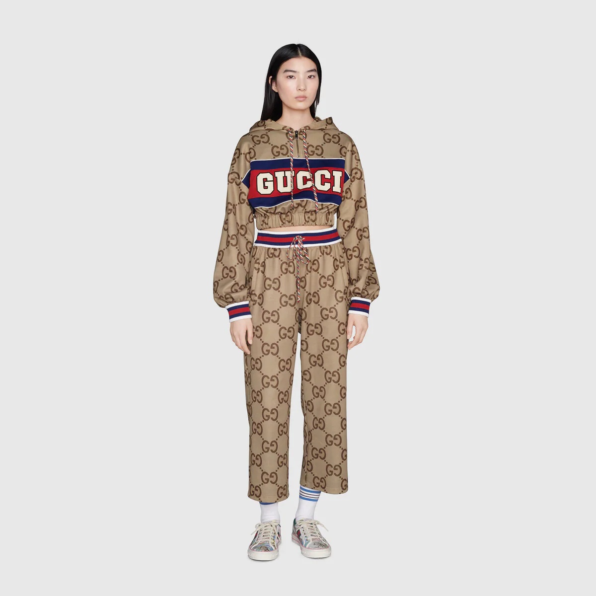 Gucci Tiger jumbo GG jersey jogging pant - 3
