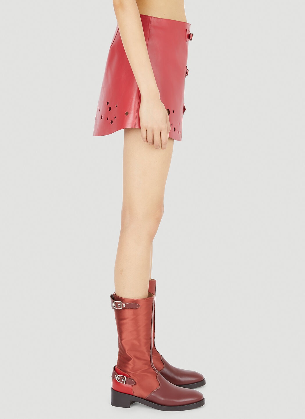 Cut Out Mini Skirt - 3