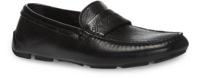 GIORGIO ARMANI Leather slip-on shoes outlook