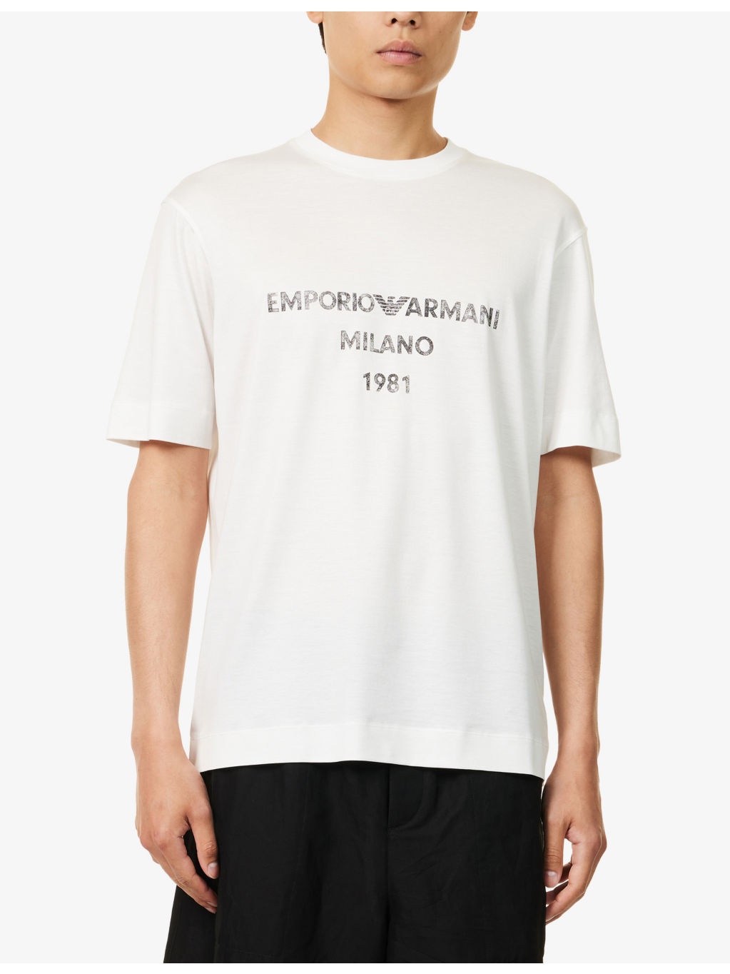 Logo-Print Crewneck Cotton-Blend T-shirt - 3