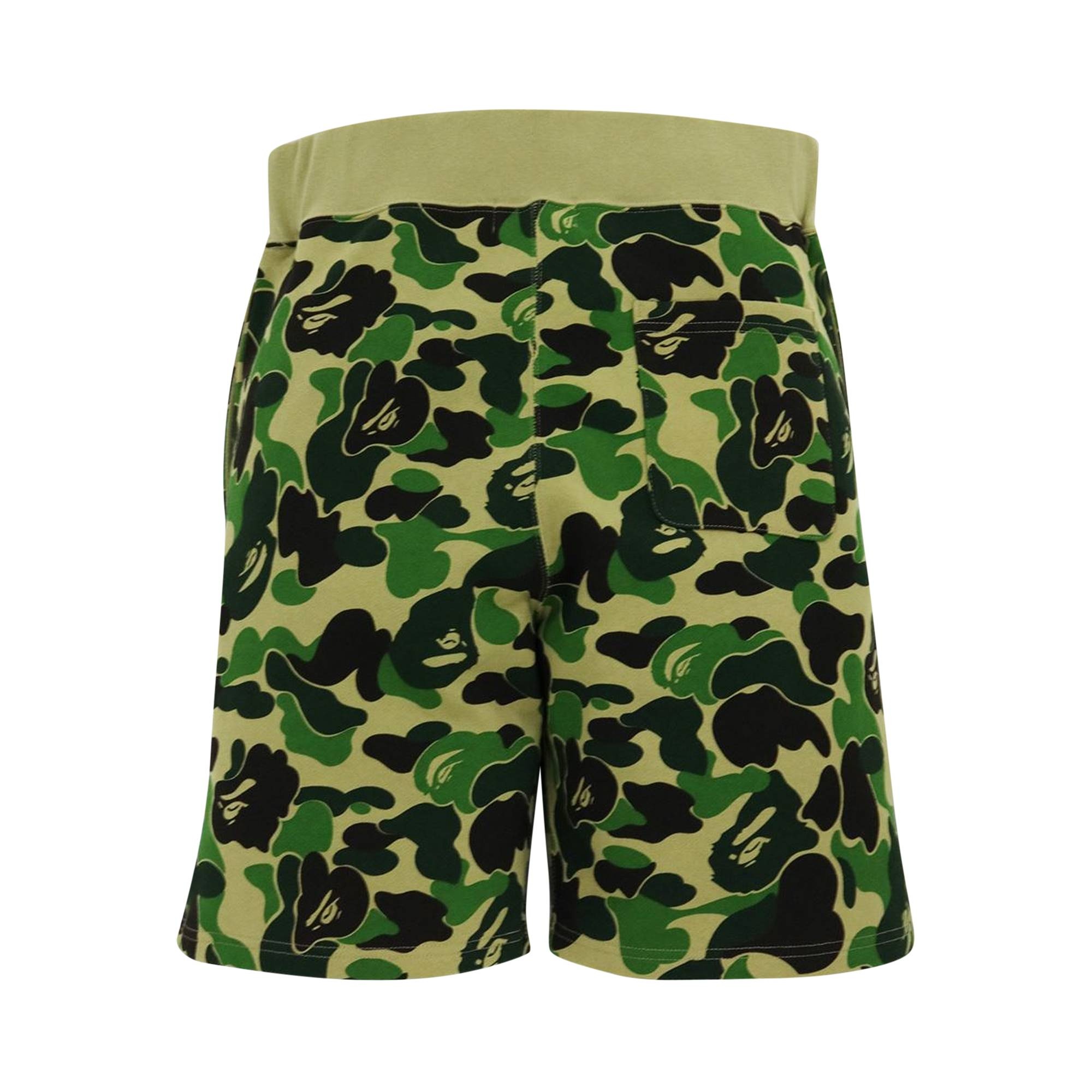 BAPE Big ABC Camo Shark Sweat Shorts 'Green' - 2