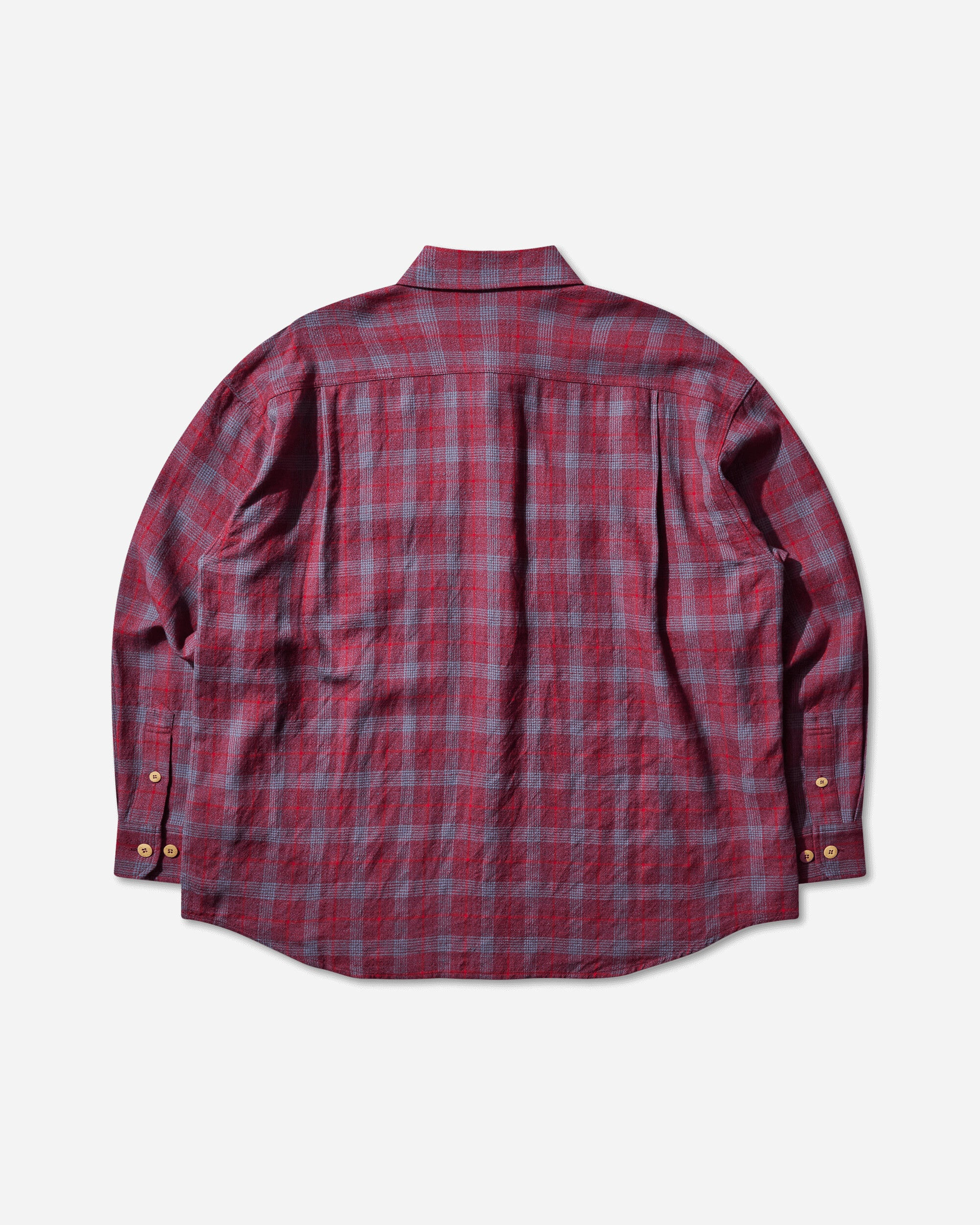 Men's Lumber Check Longsleeve Shirt Red - 2
