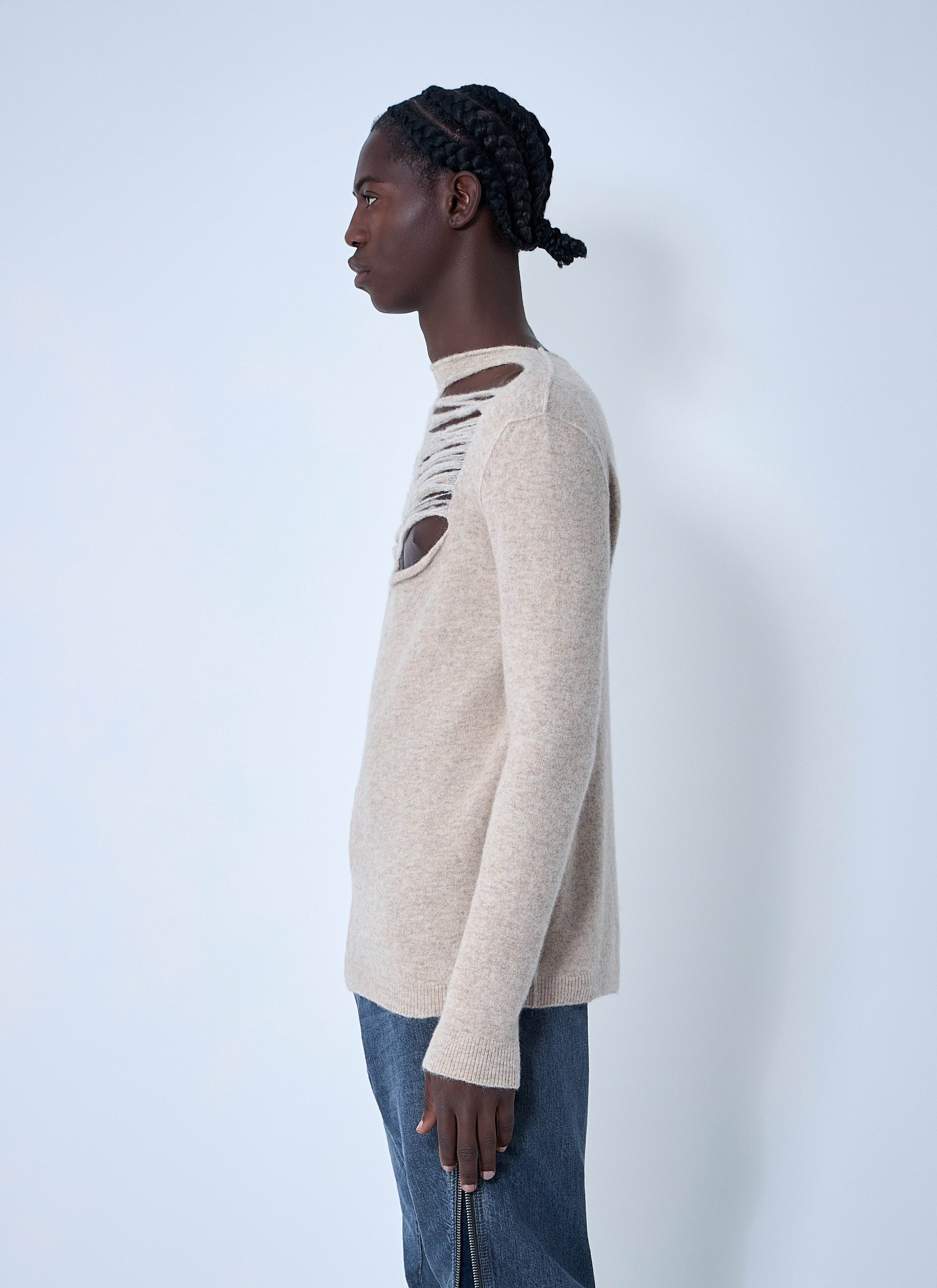 Rick Owens Men Wool-Blend Knit Top - 3