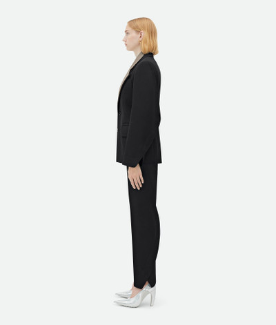 Bottega Veneta Curved Sleeves Wool Jacket With Contrasting Collar outlook