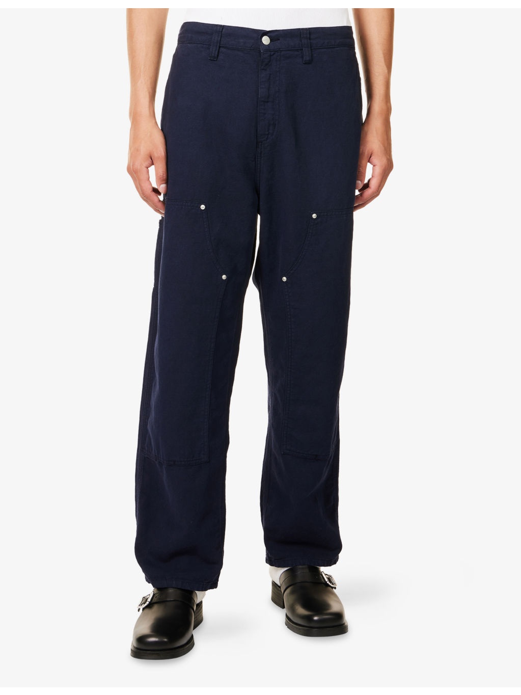 Walter Double-Knee Cotton and Linen Trousers - 3