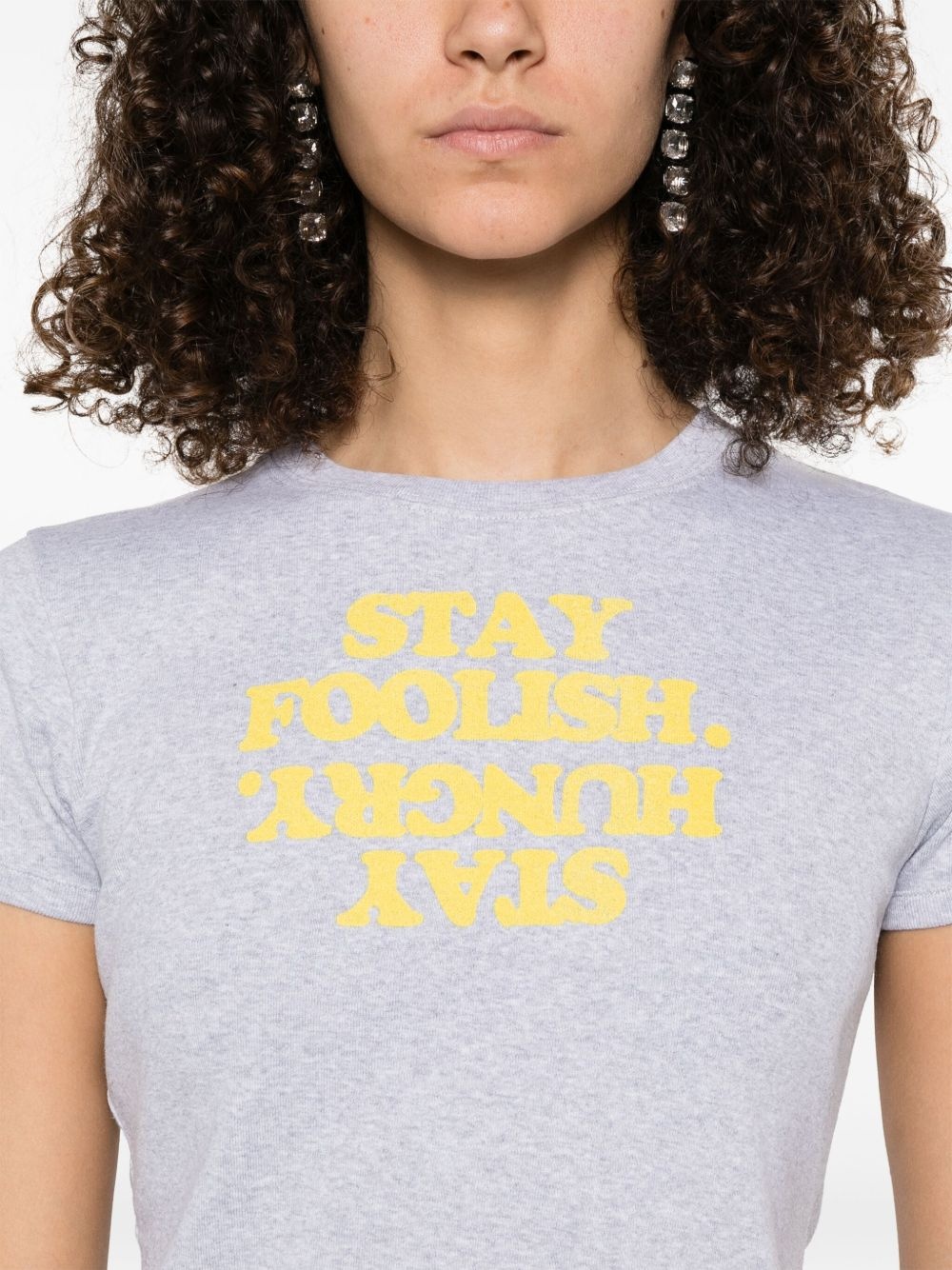 Stay Hungry-print T-shirt - 5