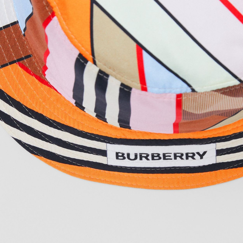 Montage Print Silk Bucket Hat 7