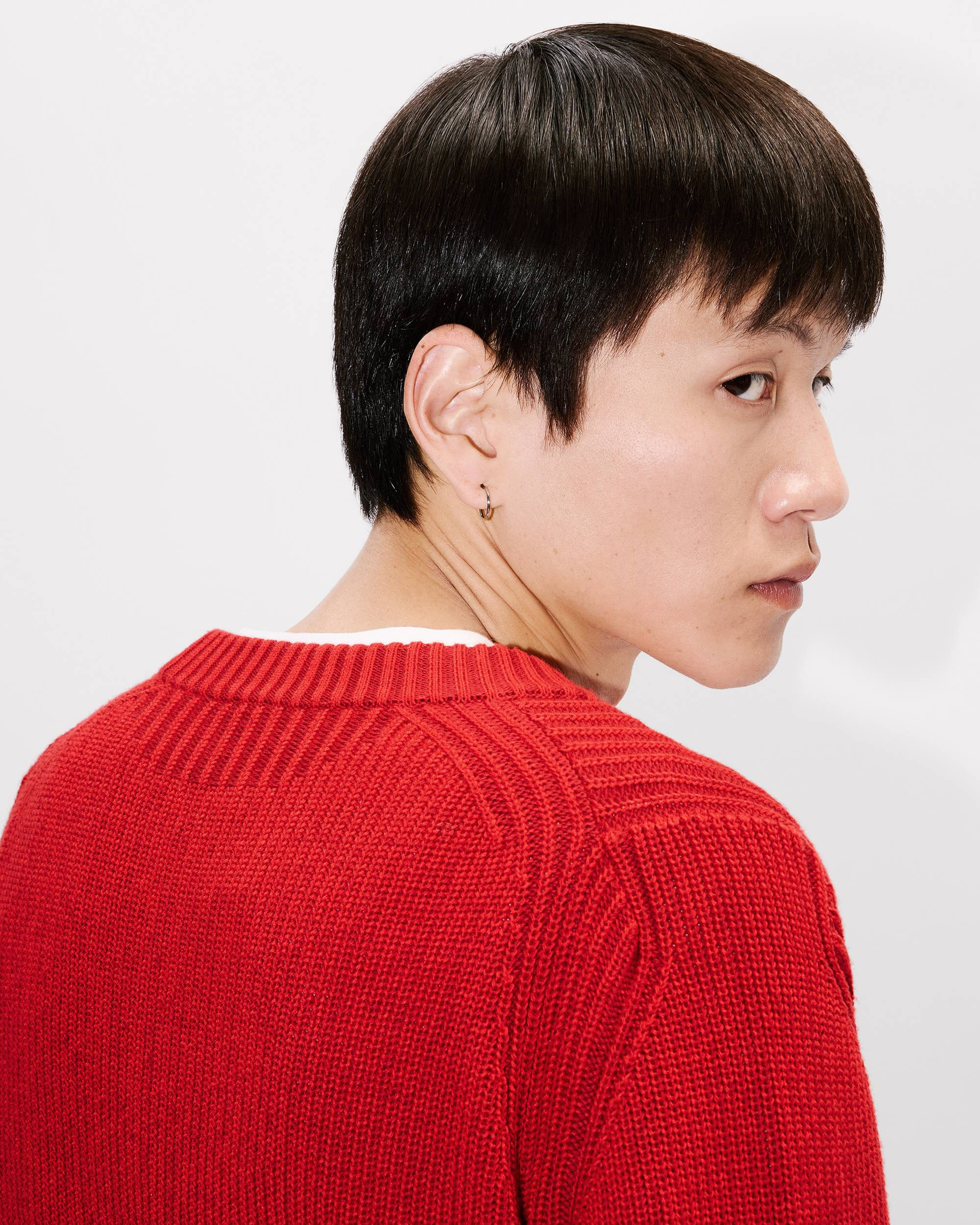 'Boke Flower 2.0' embroidered jumper in cotton wool - 8