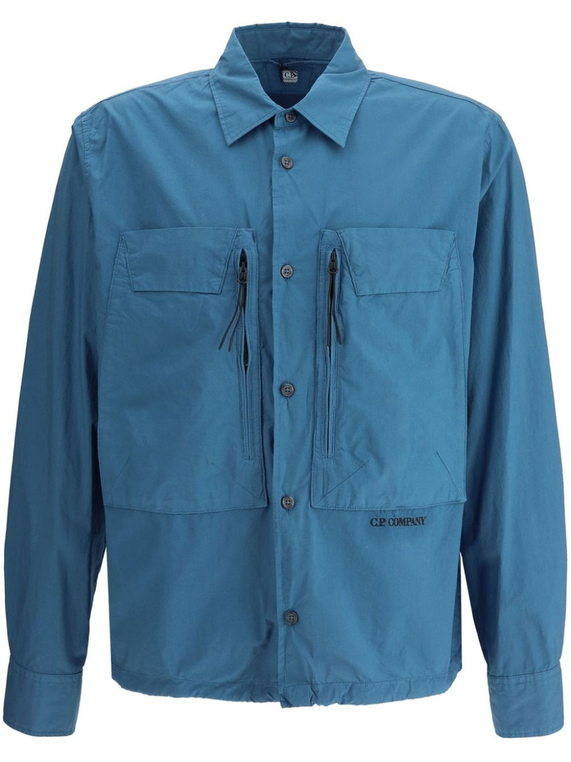 logo-embroidered shirt 1
