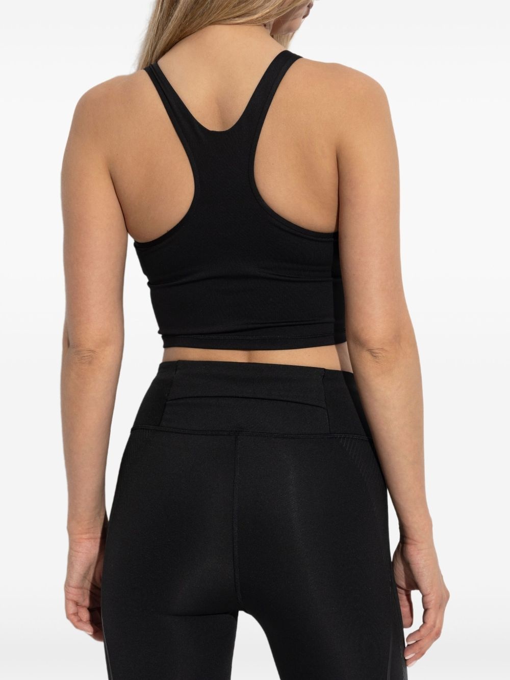 racer-back logo-print top - 4