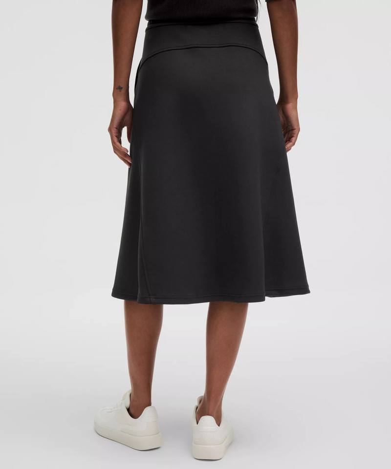 Modal-Blend High-Rise A-Line Midi Skirt 3