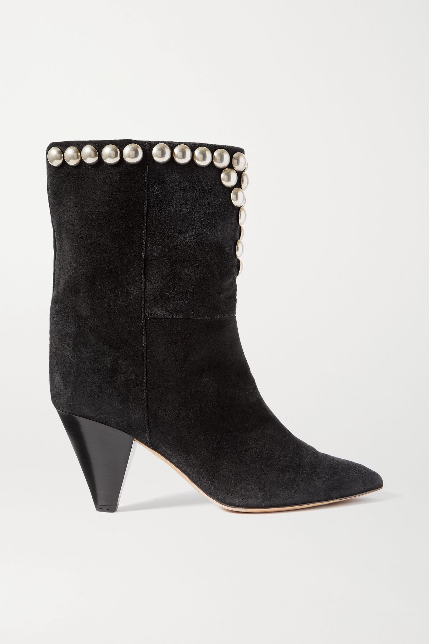 Lunee studded suede ankle boots - 1