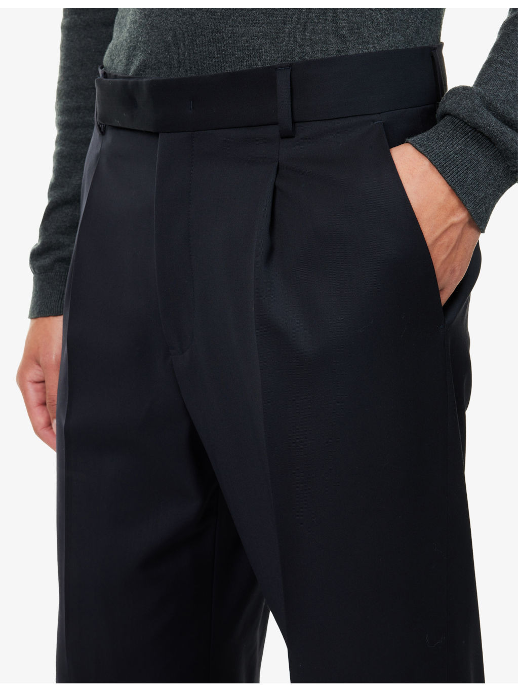 Tailored Wide-Leg Wool Trousers - 5
