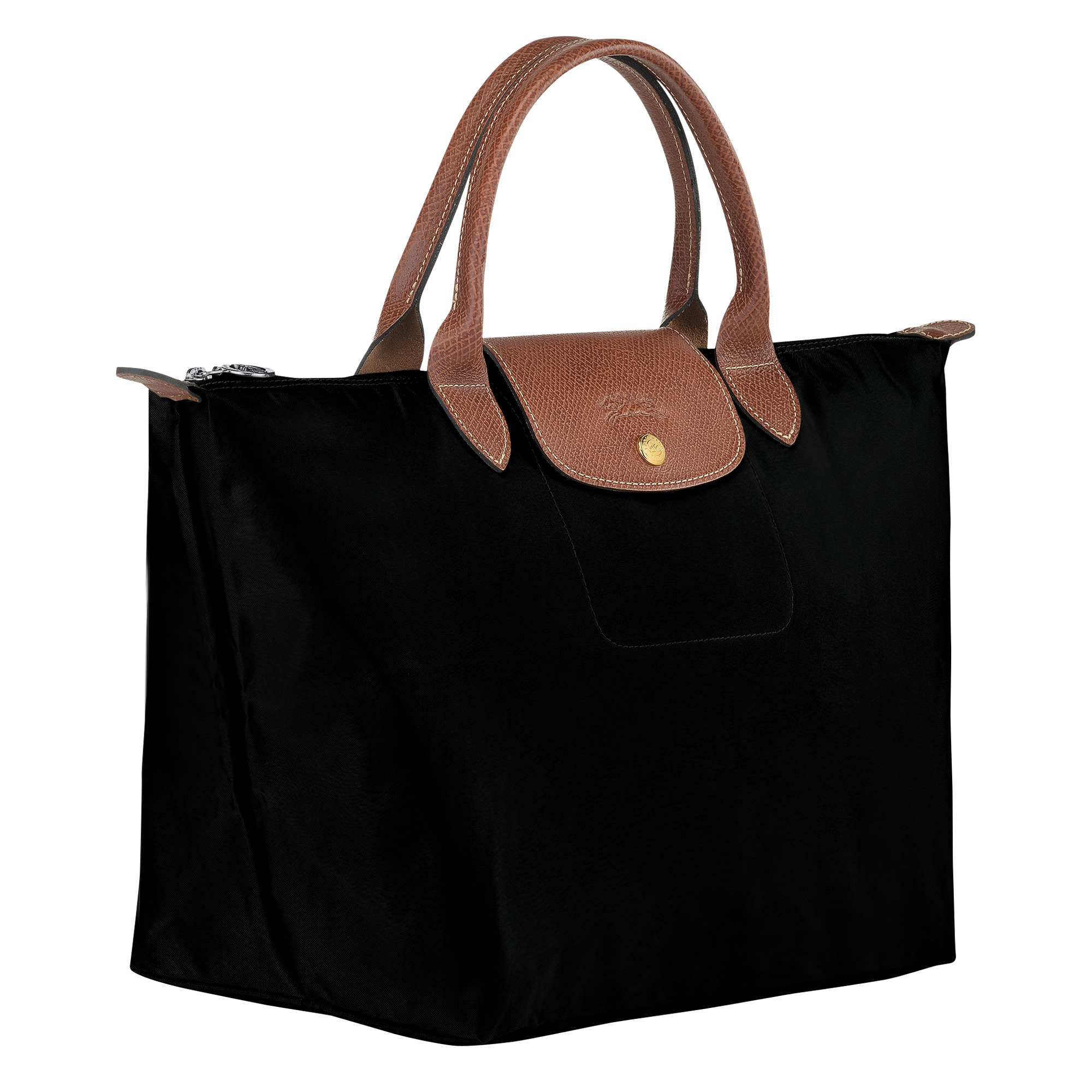 Le Pliage Original M Handbag Black - Recycled canvas - 3