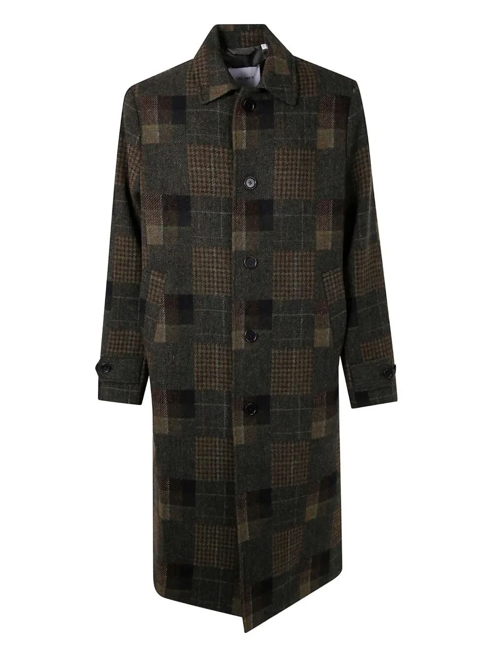 "Maximilian" Patchwork Wool Coat - 1