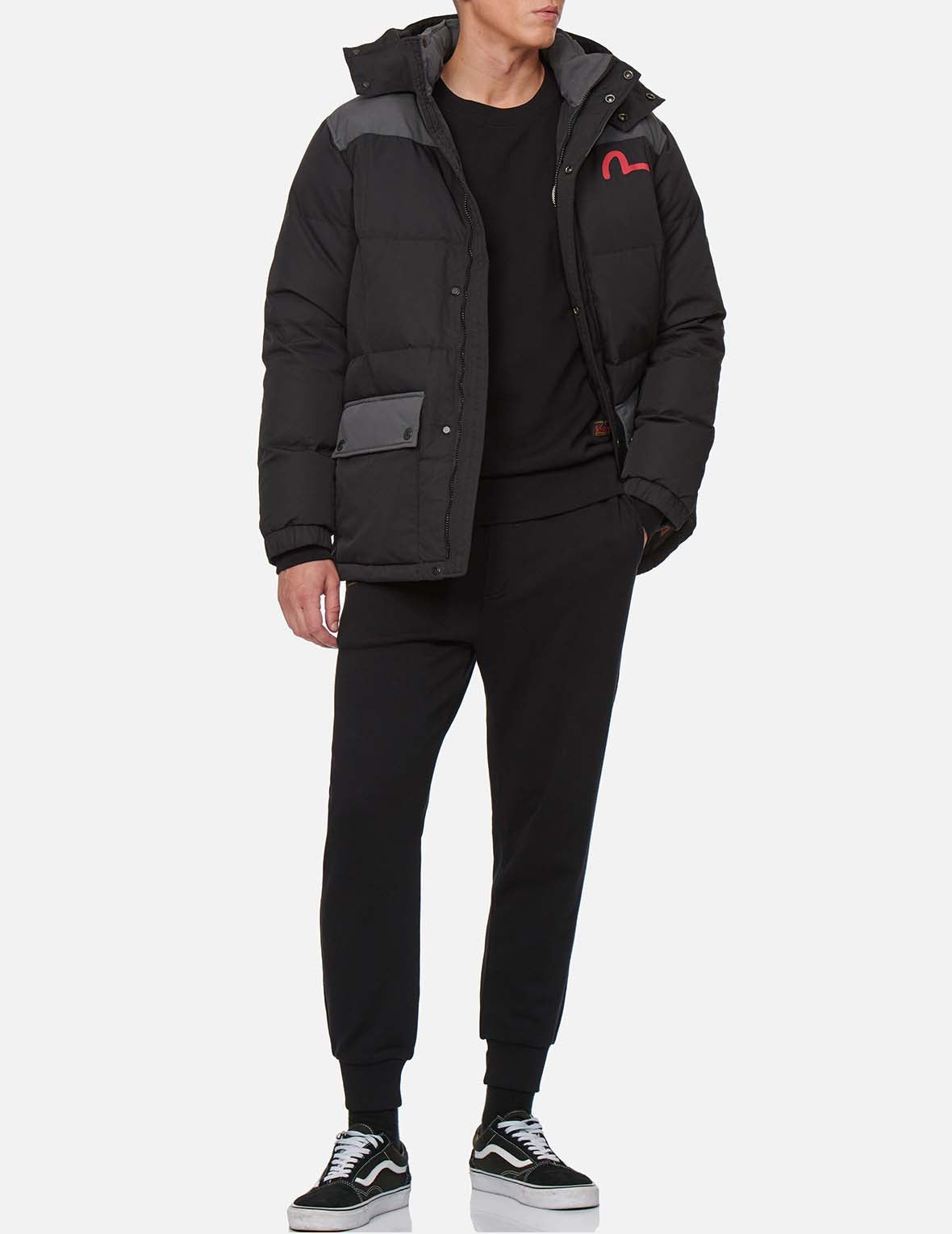 Kamon Print Down Coat - 6