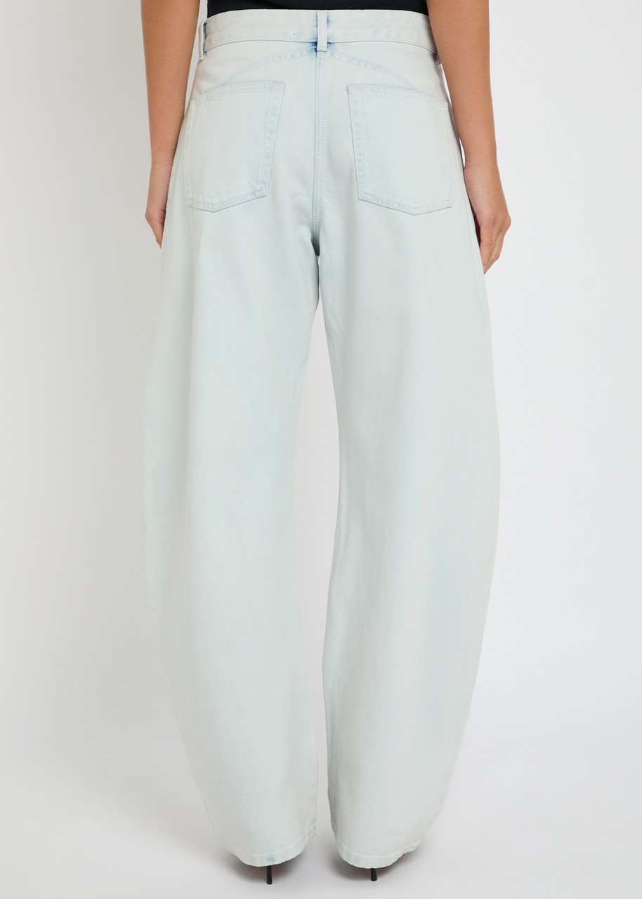 Alaïa Low Round Barrel-leg Jeans - 3