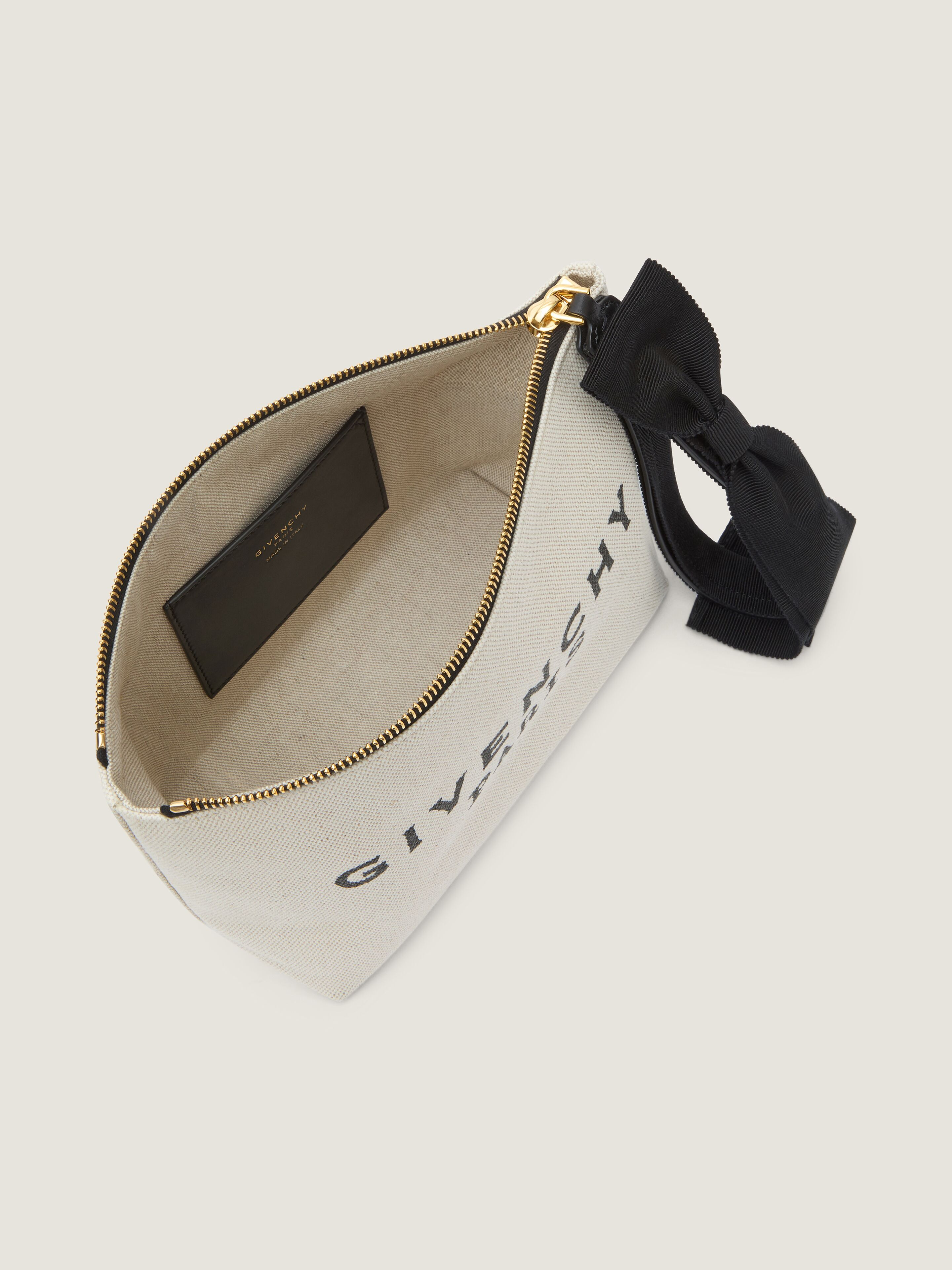 SMALL GIVENCHY POUCH IN CANVAS WITH BOW - 3