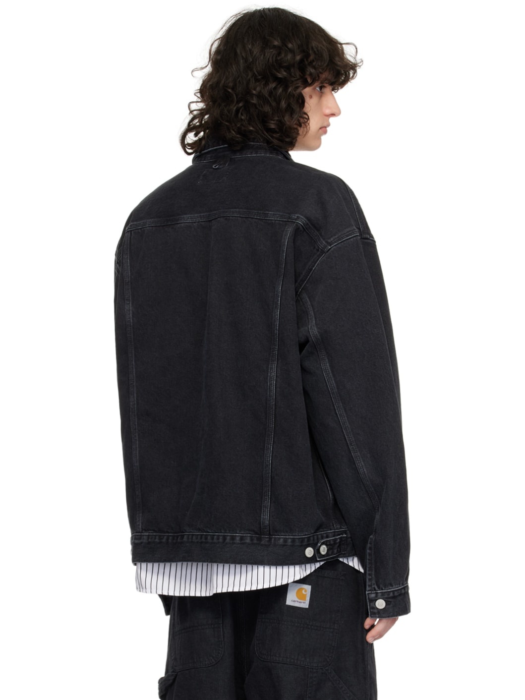 Black Helston Denim Jacket - 3