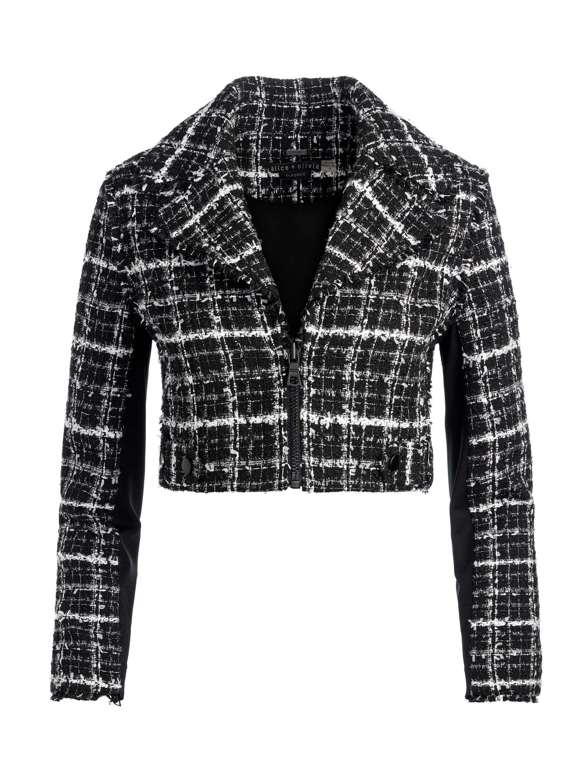 YARDLEY CROPPED FRAY HEM JACKET - 1