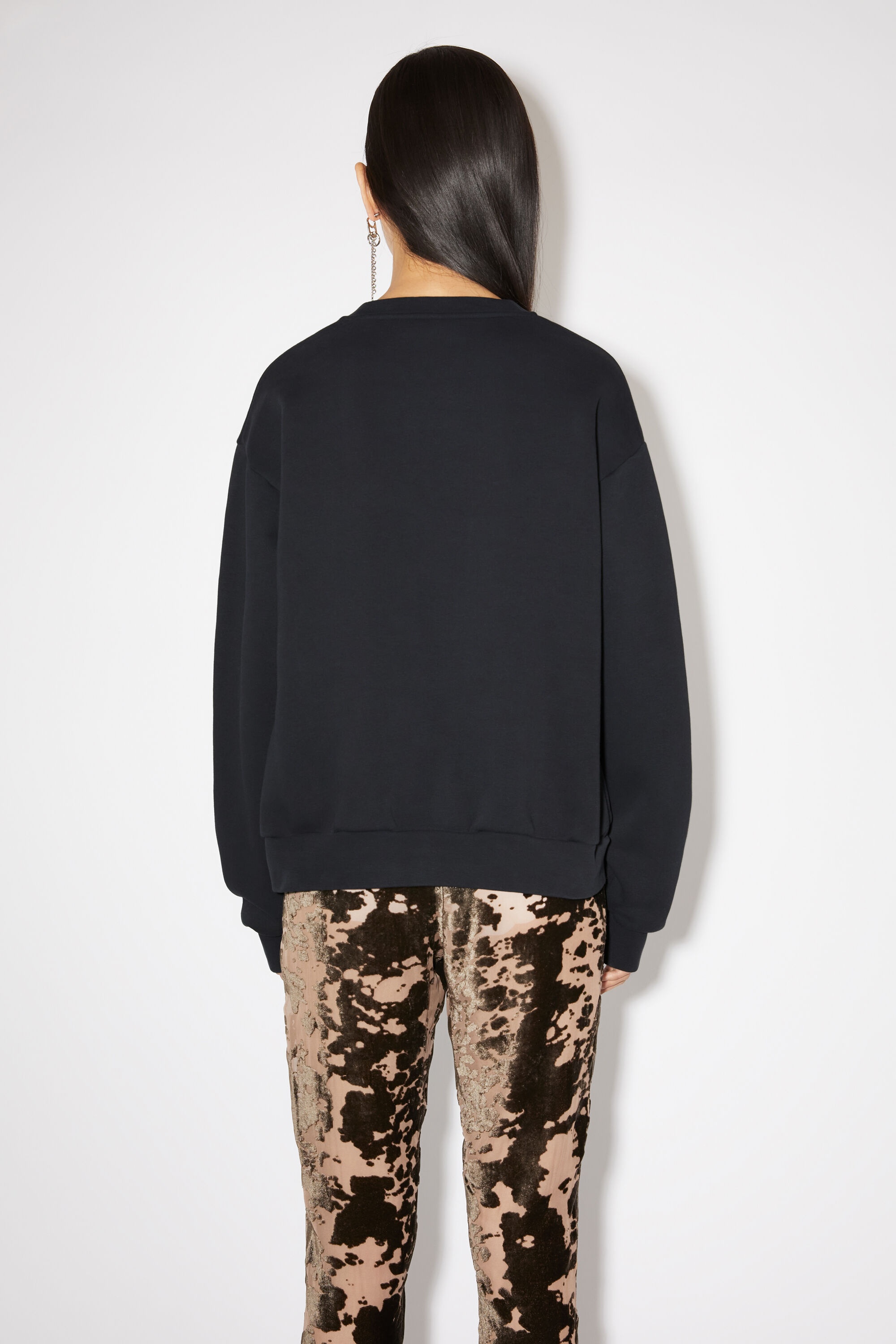 Crew neck sweater - Black - 3