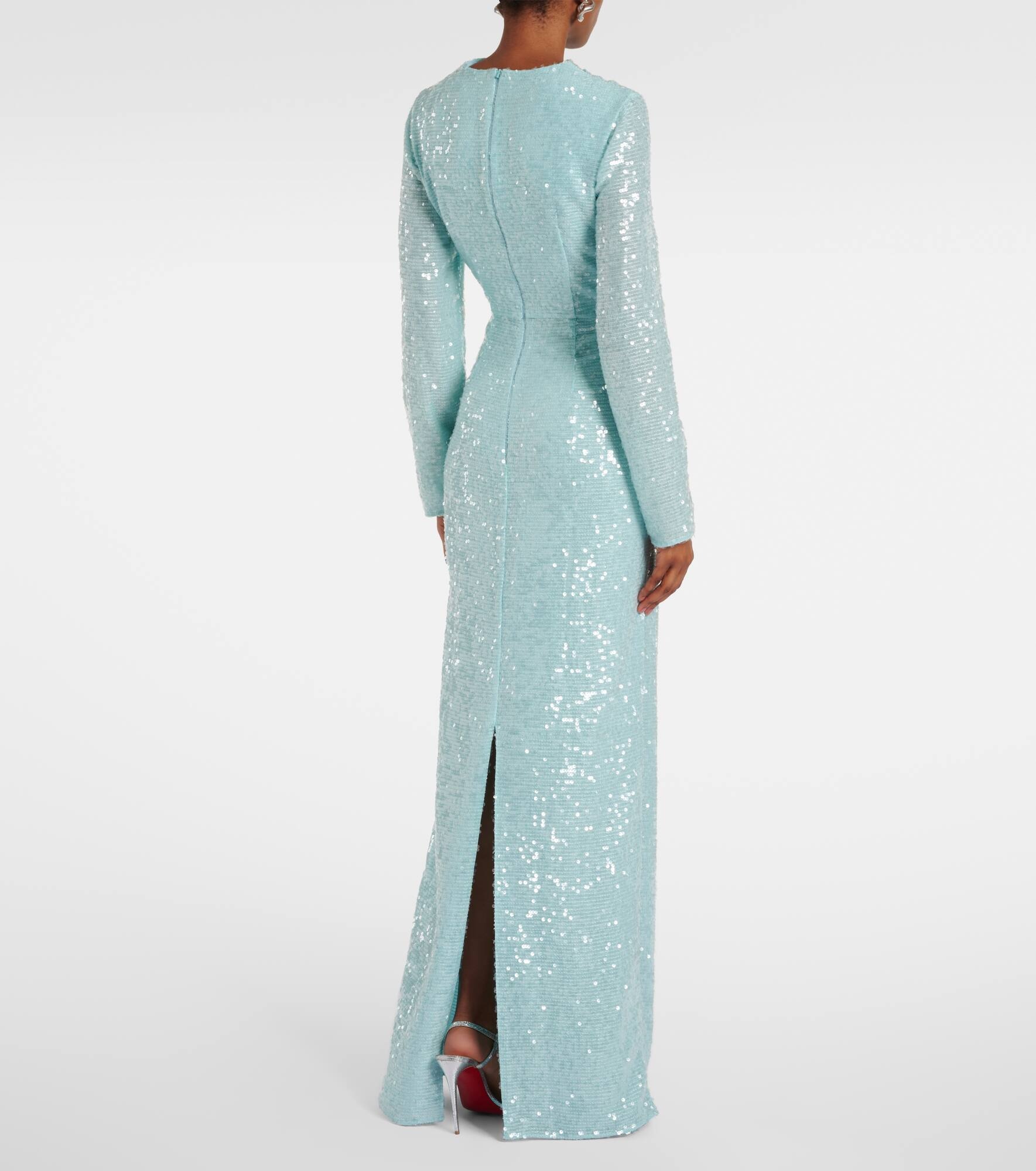 Sequined gathered gown - 3