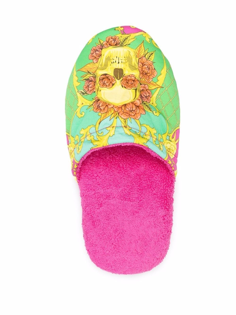 baroque-print house slippers - 4