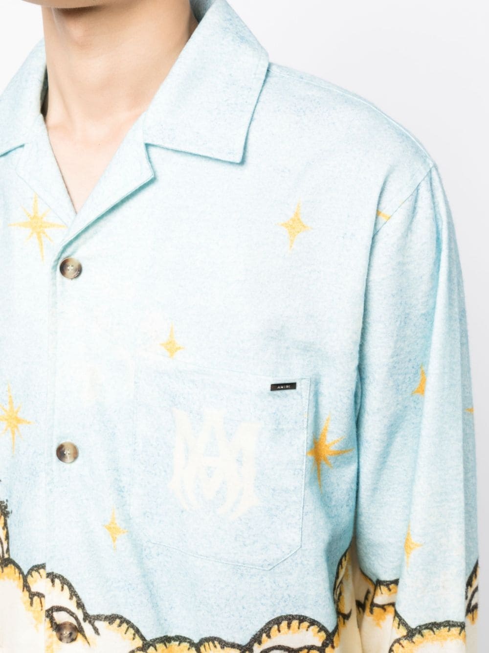Sunscape-print cotton shirt - 5