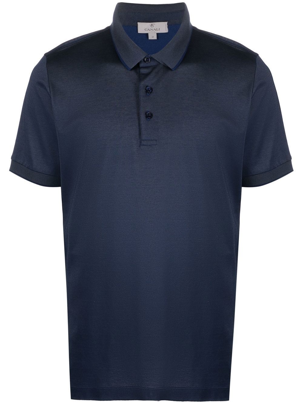 fine-knit polo shirt - 1