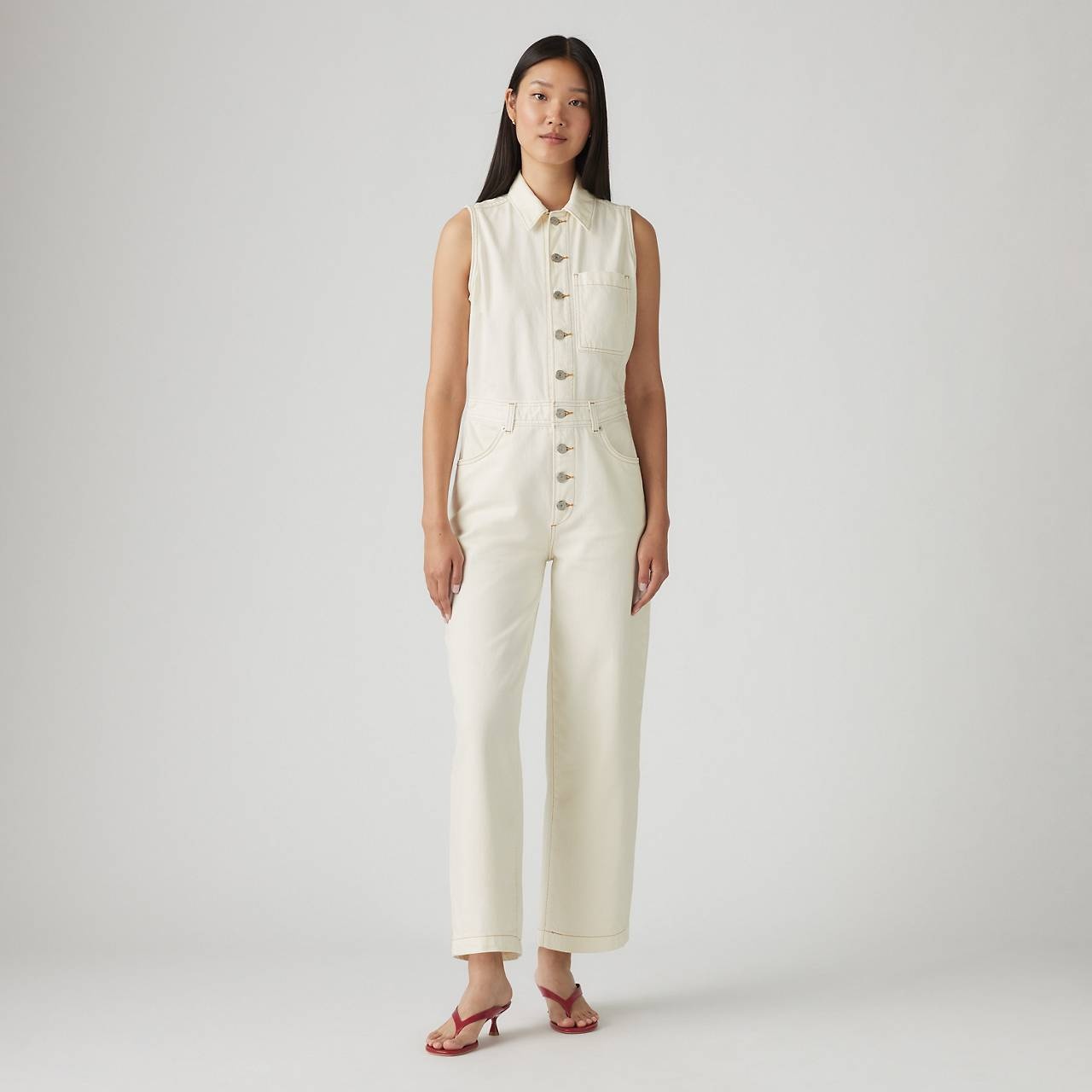 LIGHTWEIGHT SLEEVELESS JUMPSUIT - 2