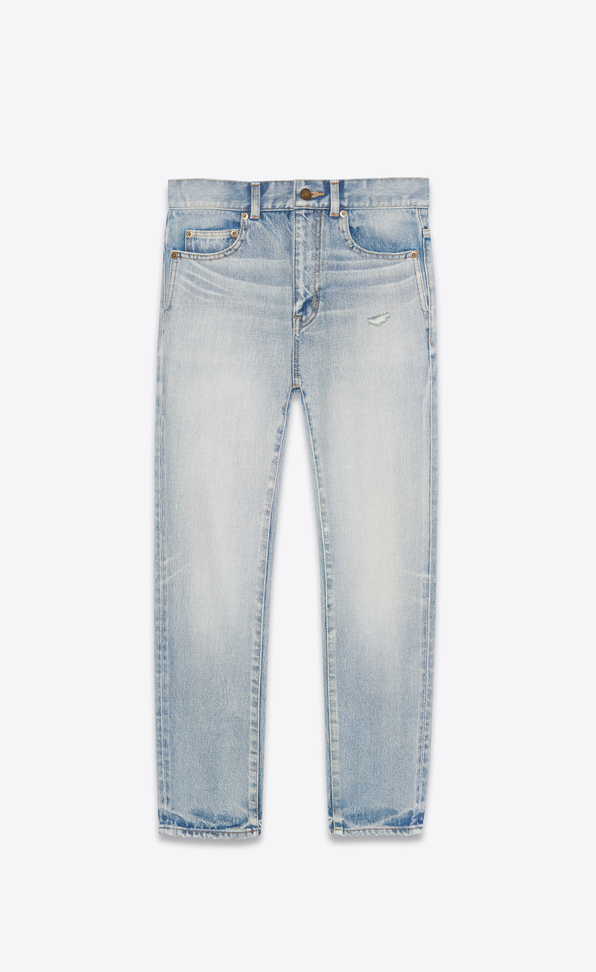 carrot-fit jeans in light fall blue denim - 1