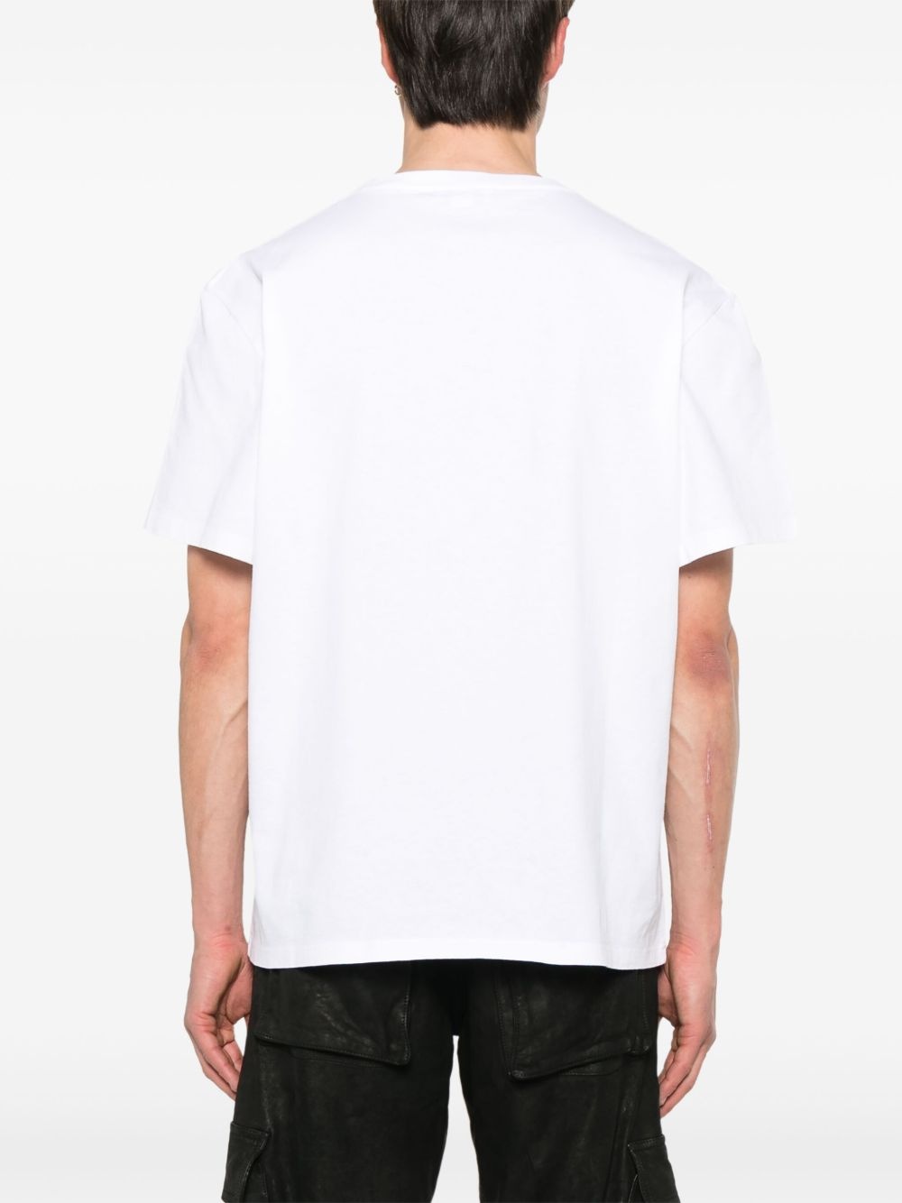 flocked-skull T-shirt - 3