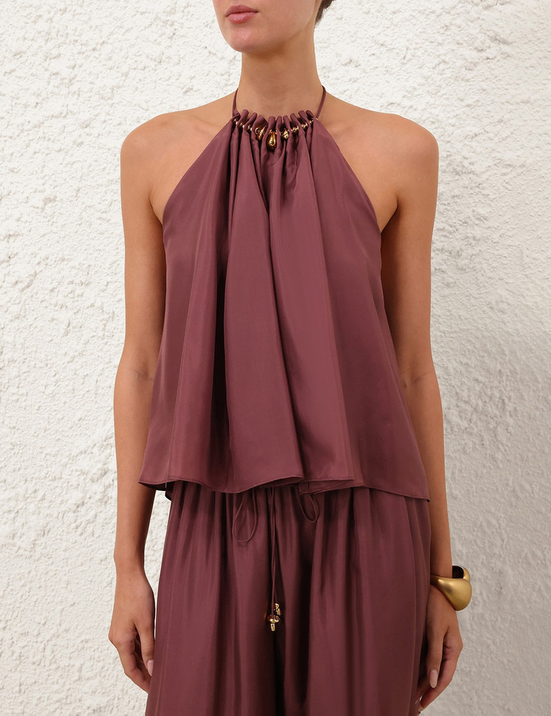 Zimmermann ASTER GATHERED BEAD CAMI outlook