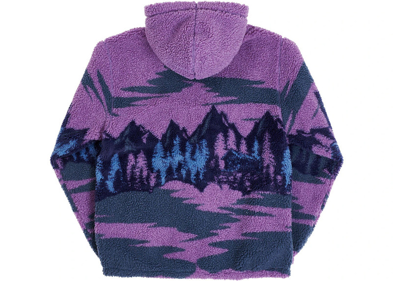 PALACE Palace Palaska Fleece Jacket Purple outlook