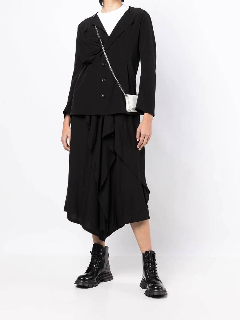 Y's ruched-detail jacket outlook