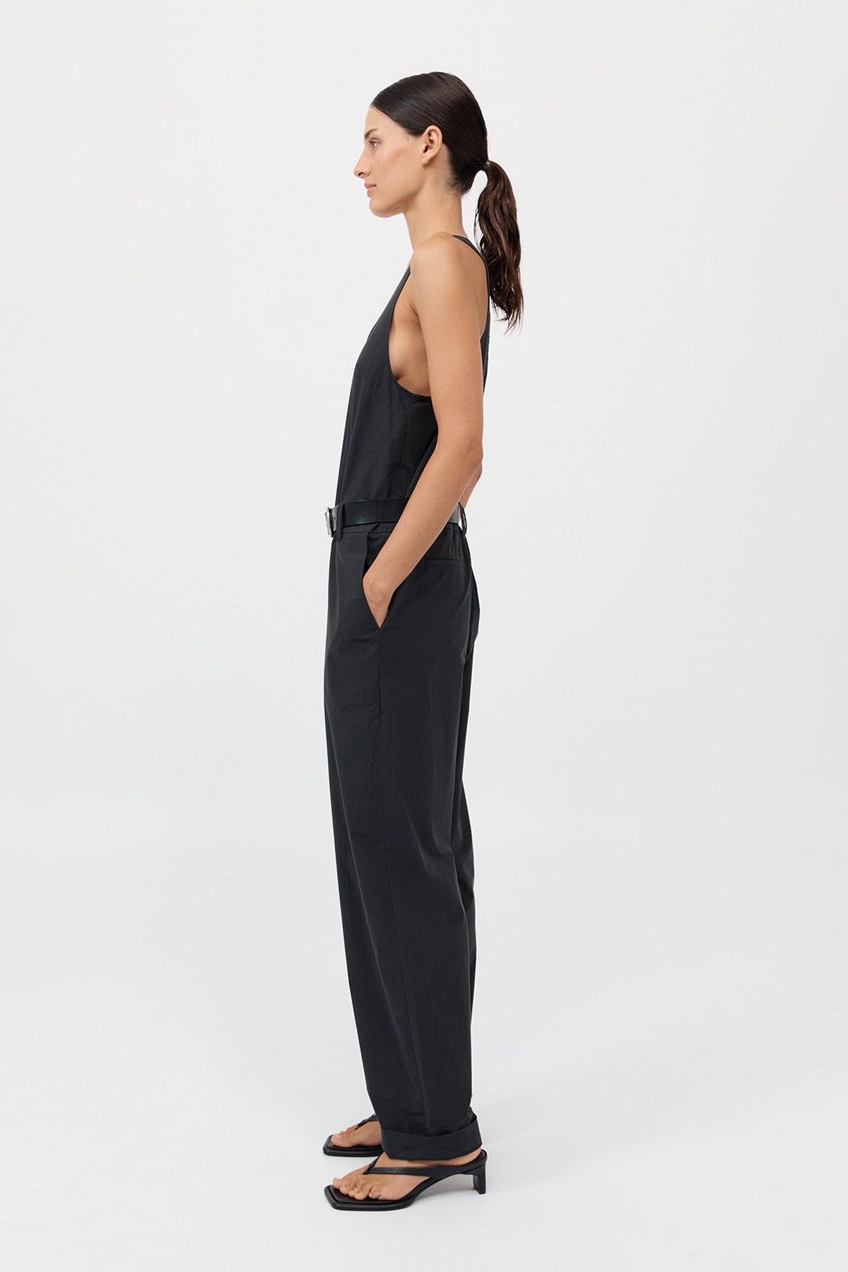 Organic Cotton Jumpsuit - Black - 4