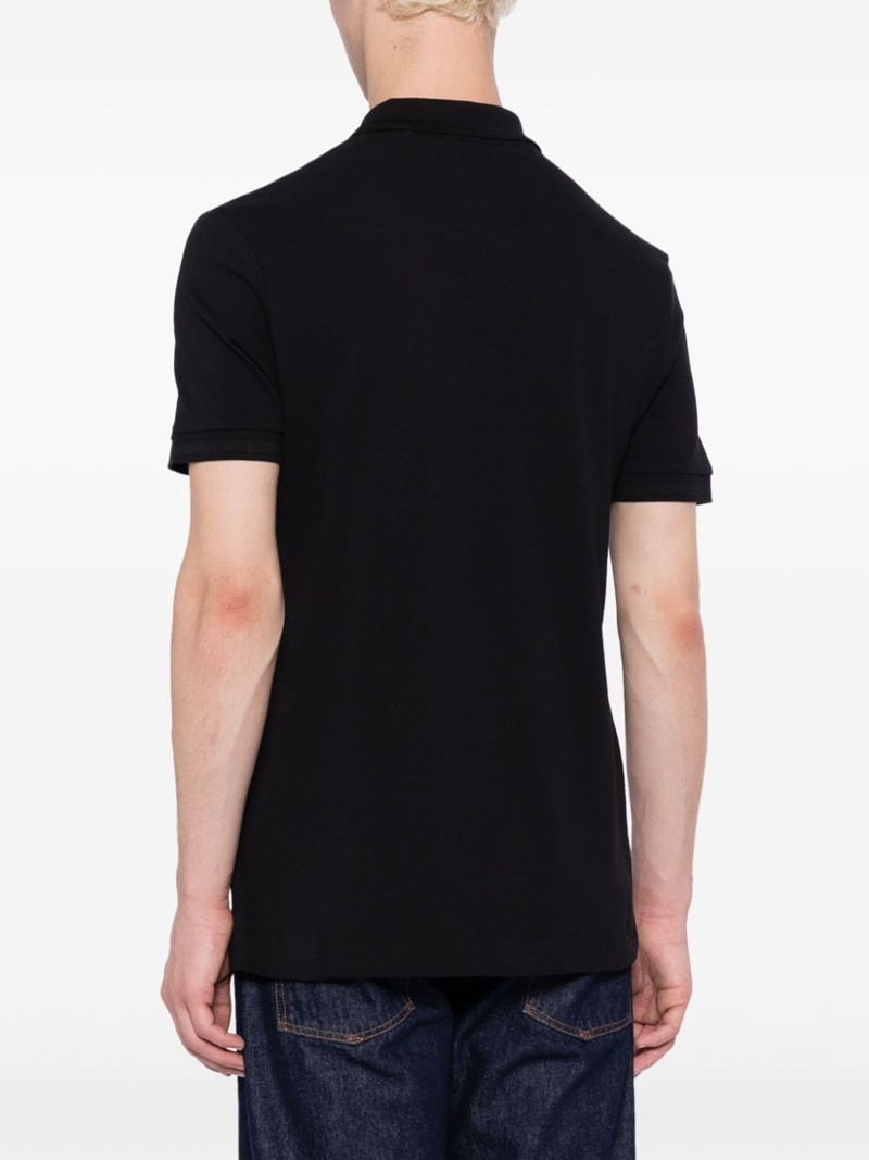 logo-embroidered cotton polo shirt 4